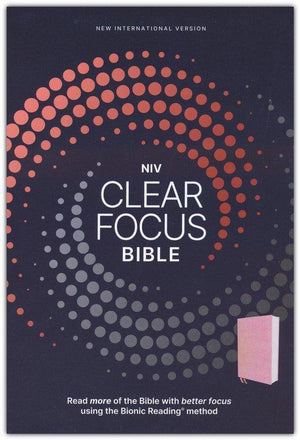 NIV Clear Focus Bible, Leathersoft, Pink: Read more of the Bible with better focus using the Bionic Reading Method