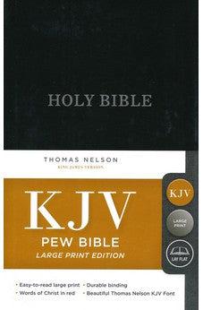 KJV, Pew Bible, Large Print, Hardcover, Black, Red Letter Edition, Comfort Print