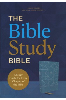 NKJV The Bible Study Bible, Cloth over Board, Blue