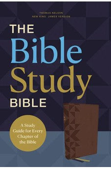 NKJV The Bible Study Bible, Leathersoft, Brown