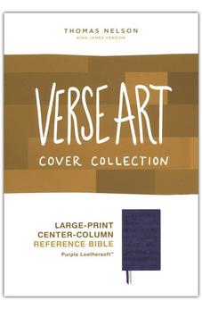 KJV Large Print Bible w/ 53,000 Cross References, Purple Leathersoft, Red Letter, Comfort Print