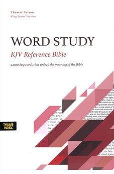 KJV Word Study Reference Bible, Hardcover, Red Letter, Thumb Indexed, Comfort Print