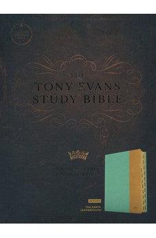 CSB Tony Evans Study Bible, Teal/Earth LeatherTouch, Indexed
