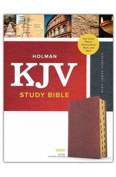 KJV Holman Study Bible, Full-Color, Brown Bonded Leather, Indexed