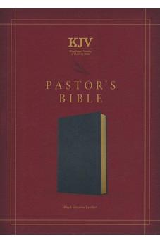 KJV Pastor's Bible, Black Genuine Leather
