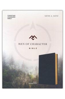 CSB Men of Character Bible, Black LeatherTouch