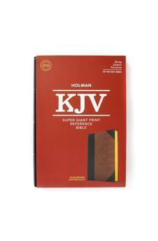 KJV Super Giant Print Reference Bible, Black/Brown LeatherTouch