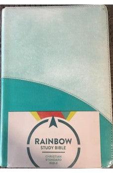 CSB Rainbow Study Bible, Turquoise Leathertouch