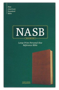 NASB Large Print Personal Size Reference Bible, Burnt Sienna LeatherTouch