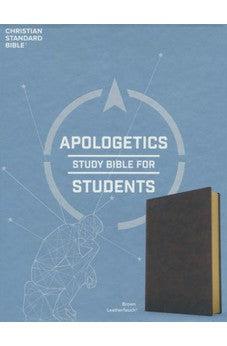 CSB Apologetics Study Bible for Students, Brown LeatherTouch, Black Letter, Teens, Study Notes and Commentary, Ribbon Marker, Sewn Binding, Easy-to-Read Bible Serif Type