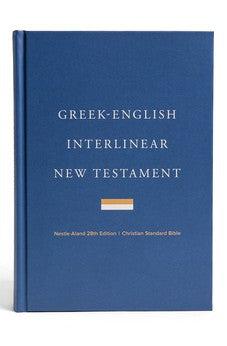 CSB Greek-English Interlinear New Testament, Hardcover, Black Letter, NA28 Greek Text