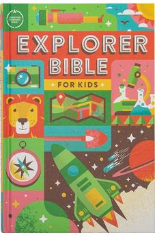 CSB Explorer Bible for Kids, Hardcover, Red Letter, Full-Color Design, Photos, Illustrations, Charts, Videos, Activities, Easy-to-Read Bible Serif Type