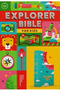 CSB Explorer Bible for Kids, Hello Sunshine LeatherTouch, Red Letter, Full-Color Design, Photos, Illustrations, Charts, Videos, Activities, Easy-to-Read Bible Serif Type