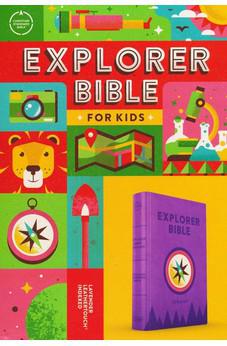 CSB Explorer Bible for Kids, Lavender Compass LeatherTouch, Indexed, Red Letter, Full-Color Design, Photos, Illustrations, Charts, Videos, Activities, Easy-to-Read Bible Serif Type
