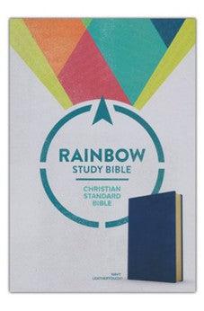 CSB Rainbow Study Bible, Navy LeatherTouch, Full-Color Design, Black Letter, Color-Coded Reading Plan, Study Tools, Full-Color Maps, Easy-to-Read Bible Serif Type - Biblestore.com