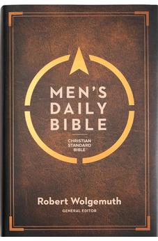 CSB Men's Daily Bible, Hardcover, Black Letter,Easy-to-Read Bible Serif Type