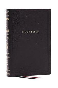 RSV Personal Size Bible with Cross References, Black Leathersoft, (Sovereign Collection)