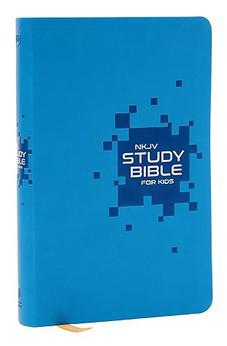 NKJV Study Bible for Kids, Blue Leathersoft: The Premier Study Bible for Kids - Biblestore.com