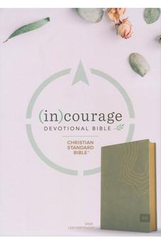 CSB (in)courage Devotional Bible, Sage LeatherTouch, Black Letter, Full-Color Design, Devotionals, Journaling Space, Reading Plans, Easy-to-Read Bible Serif Type