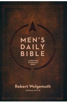 CSB Men's Daily Bible, Olive LeatherTouch, Indexed, Black Letter, Reading Plan, Articles, Callouts, Study Tools, Easy-to-Read Bible Serif Type