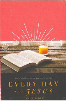 CSB Every Day with Jesus Daily Bible, Coral LeatherTouch