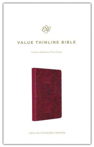 ESV Value Thinline Bible (TruTone, Raspberry, Floral Design)