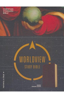 CSB Worldview Study Bible, Brown Genuine Leather 9781433604324