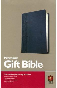 NLT Premium Gift Bible (Red Letter LeatherLike Blue)