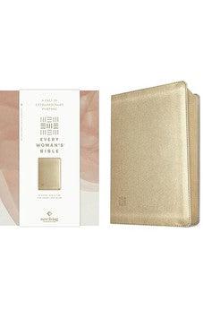 NLT Every Woman’s Bible, Filament Enabled (LeatherLike, Soft Gold, Red Letter)