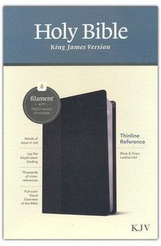 KJV Thinline Reference Bible, Filament-Enabled Edition (LeatherLike, Black/Onyx, Red Letter)