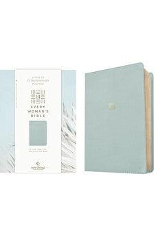 NLT Every Woman’s Bible, Filament Enabled (LeatherLike, Sky Blue, Red Letter) - Biblestore.com