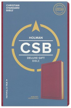CSB Deluxe Gift Bible, Burgundy LeatherTouch 9781535925501