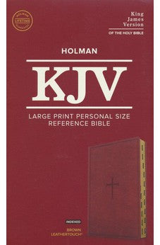 KJV Large Print Personal Size Reference Bible, Brown Leathertouch Indexed
