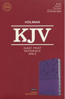 KJV Giant Print Reference Bible, Purple Leathertouch, Indexed