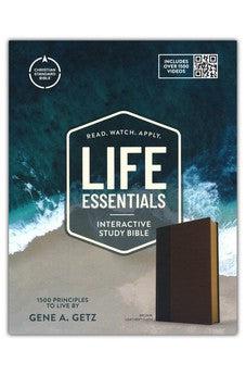 CSB Life Essentials Interactive Study Bible, Brown LeatherTouch