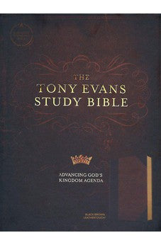 CSB Tony Evans Study Bible, Black/Brown LeatherTouch