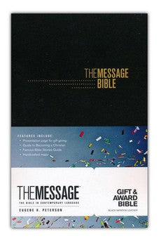 The Message Gift and Award Bible (Softcover, Black): The Bible in Contemporary Language