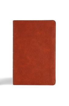 CSB Large Print Personal Size Reference Bible, Digital Study Edition, Burnt Sienna LeatherTouch, Indexed, Red Letter, Easy-to-Read Bible Serif Type