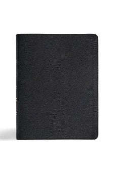 CSB Men of Character Bible, Revised and Updated, Black Genuine Leather, Indexed, Black Letter