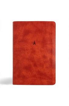 CSB Church Bible, Anglicised Edition, British Tan LeatherTouch, Red Letter, Sewn Binding, Full-Color Maps, Easy-to-Read Bible Serif Type