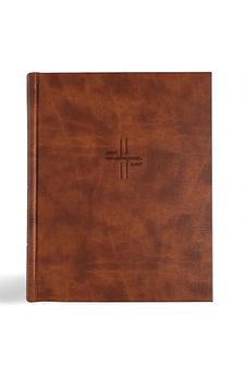 CSB Notetaking Bible, Expanded Reference Edition, Brown LeatherTouch Over Board, Black Letter, Journaling Space, Cross-References, Reading Plan, Easy-to-Read Bible Serif Type