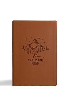 KJV Explorer Bible for Kids, Brown LeatherTouch, Red Letter, Full-Color Design, Photos, Illustrations, Charts, Videos, Activities, Easy-to-Read Bible MCM Type