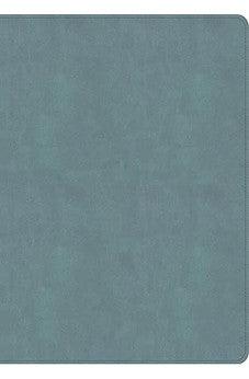 NASB Notetaking Bible, Large Print Edition, Earthen Teal SuedeSoft LeatherTouch, Single-Column, Black Letter, Wide Margins, Journaling Space, Reading Plan, Sewn Binding, Easy-to-Read Karmina Type