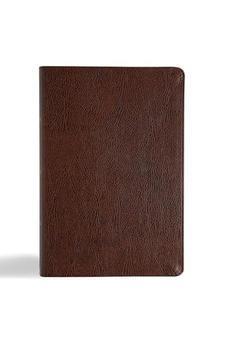 CSB Oswald Chambers Bible, Brown Bonded Leather, Full My Utmost for His Highest Devotional, Easy-to-Read Bible Serif Type