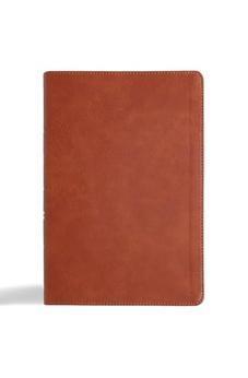 CSB Giant Print Reference Bible, Digital Study Edition, Burnt Sienna LeatherTouch, Indexed, Red Letter, Easy-to-Read Bible Serif Type