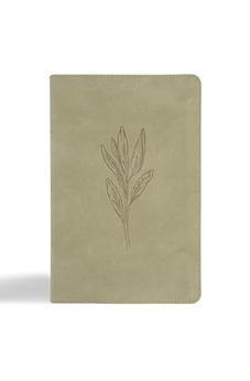 CSB Large Print Personal Size Reference Bible, Digital Study Edition, Sage Suedesoft LeatherTouch, Indexed, Red Letter, Easy-to-Read Bible Serif Type