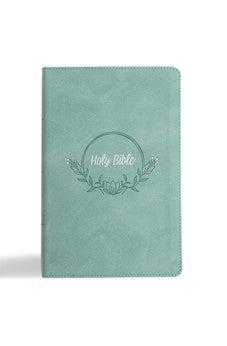 KJV Large Print Personal Size Reference Bible, Earthen Teal SuedeSoft LeatherTouch, Red Letter, Pure Cambridge Text, Presentation Page, Sewn Binding, ... Full-Color Maps, Easy-to-Read Bible MCM Type