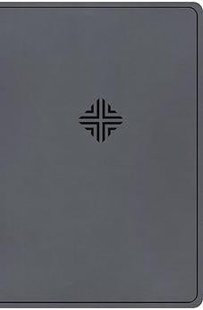 CSB Large Print Thinline Bible, Value Edition, Charcoal LeatherTouch, Red Letter, Presentation Page, Sewn Binding, Full-Color Maps, Easy-to-Read Bible Serif Type