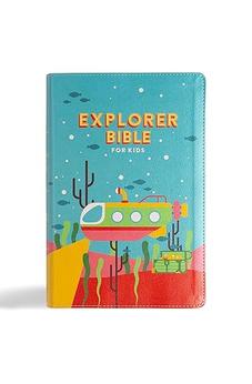 CSB Explorer Bible for Kids, Underwater Adventure LeatherTouch, Red Letter, Full-Color Design, Photos, Illustrations, Charts, Videos, Activities, Easy-to-Read Bible Serif Type