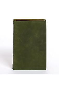 CSB Giant Print Bible, Holman Handcrafted Collection, Marbled Olive Premium Calfskin, Black Letter, Presentation Page, Sewn Binding, Full-Color Maps, Easy-to-Read Bible Serif Type